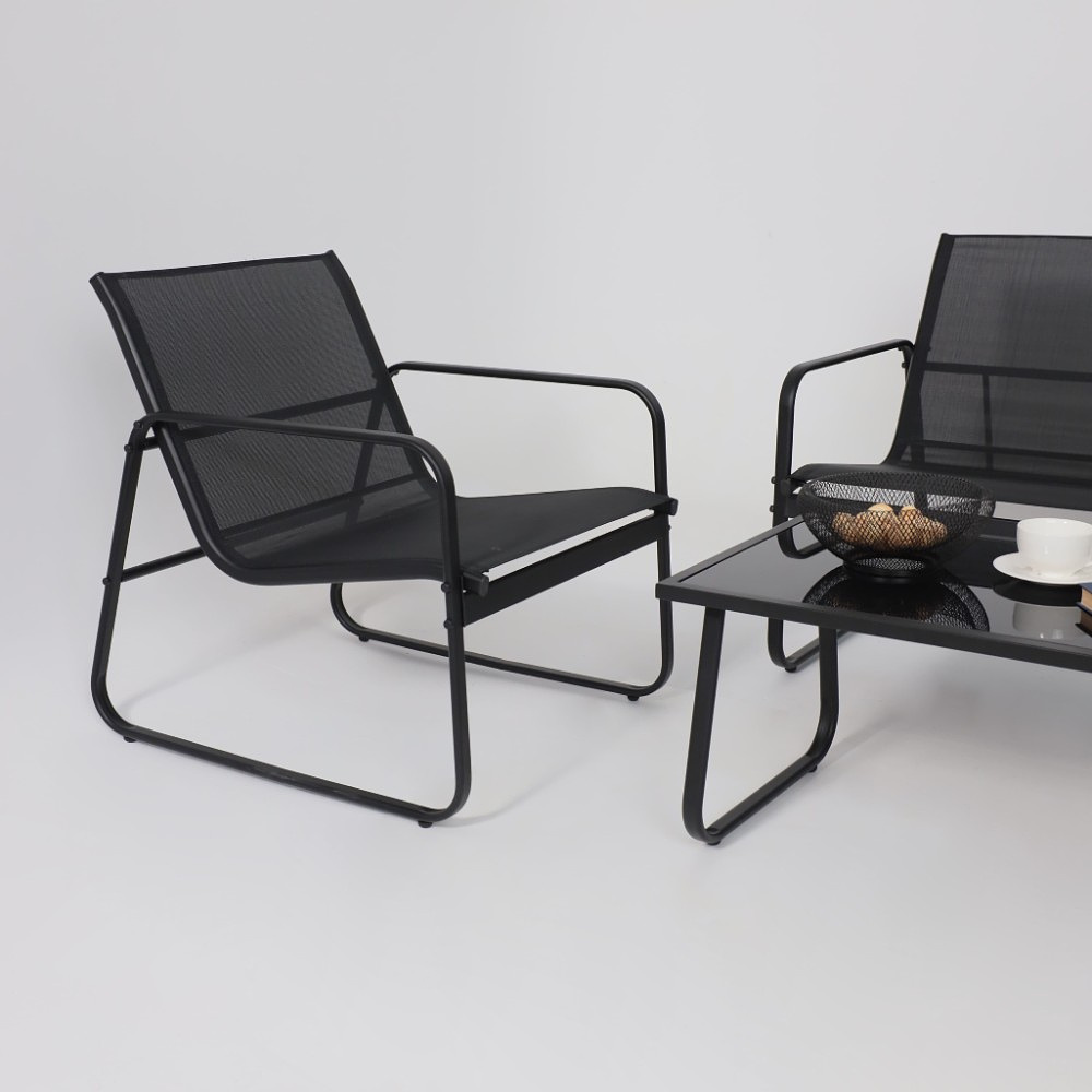 Комплект мебели садовой AksHome VERANDA (кресло 2 шт, диван 1 шт, стол 1 шт), черный - 23