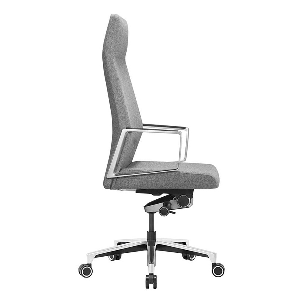 Кресло руководителя Бюрократ "JONS", ткань, алюминий, серый - 2