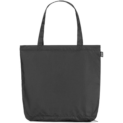 Зонт складной "Skylar" черный + сумка для покупок - 5