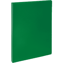 Папка "СТАММ" на 2 кольца, А4, пластик, зеленый
