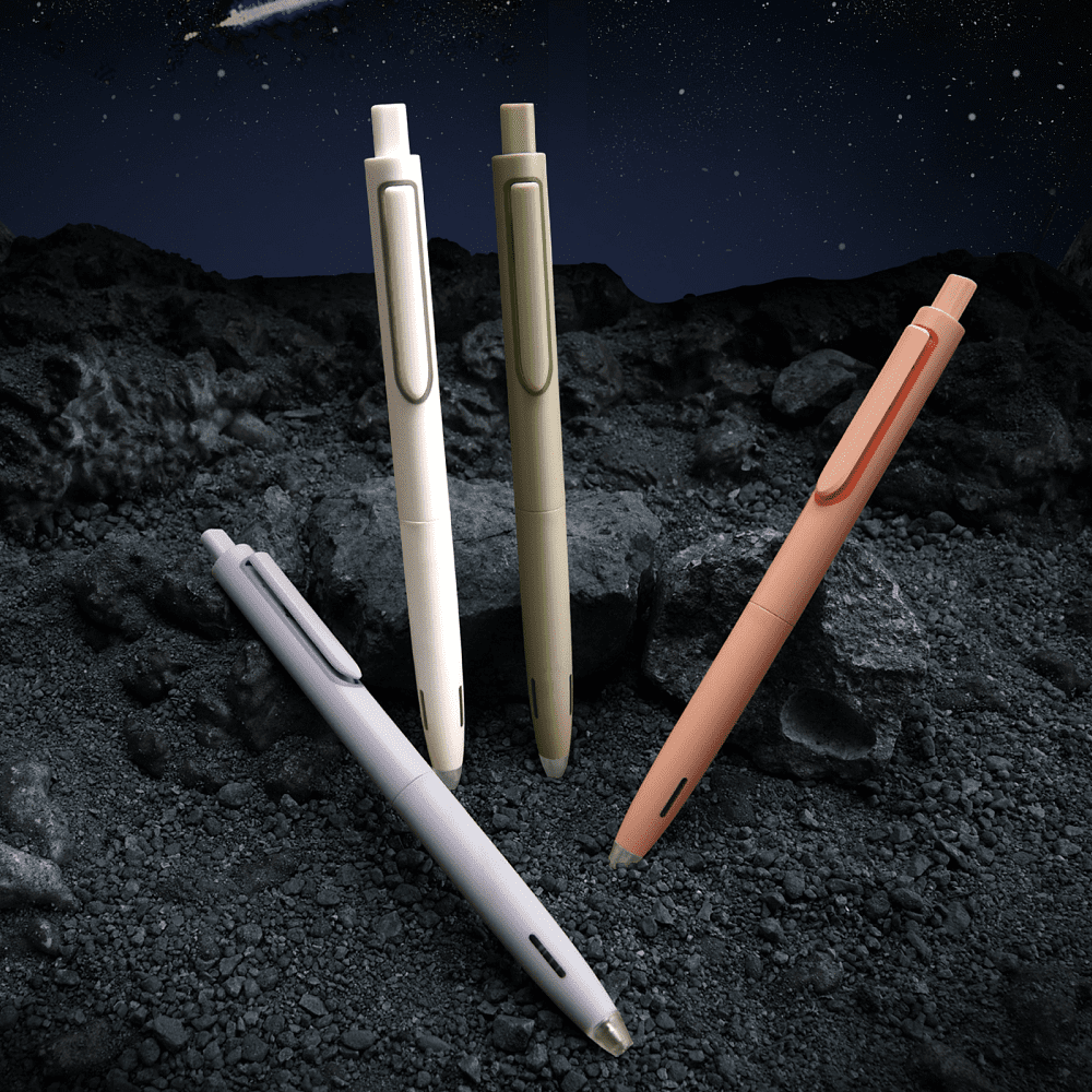 Ручка гелевая "Space Up", 0,5 мм, розовый, стерж. черный - 4