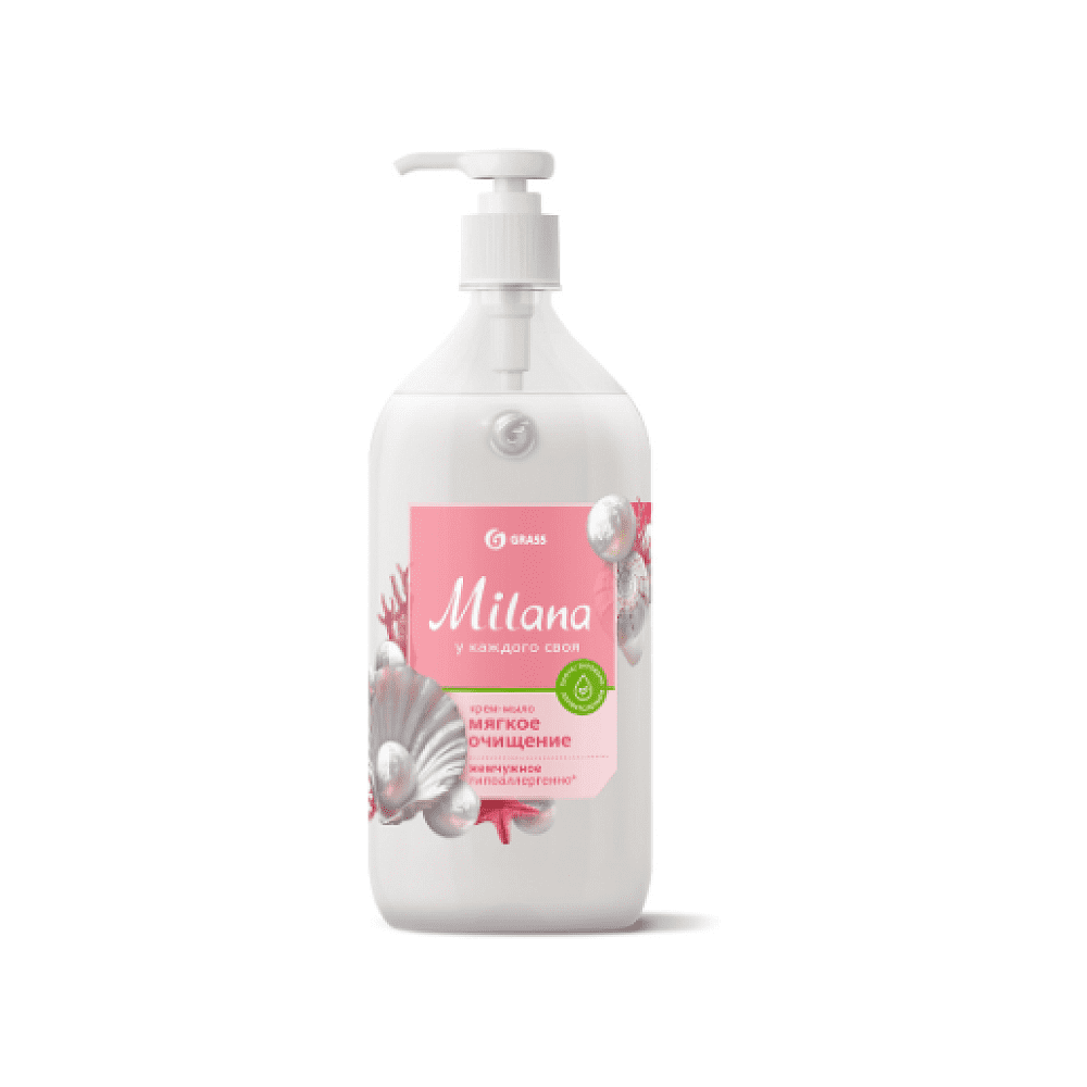 Крем-мыло жидкое Grass Milana, жемчужное, 500 мл