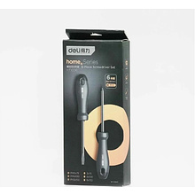 Набор отверток Deli HS EHT1006, 6 шт, Soft Touch, черный