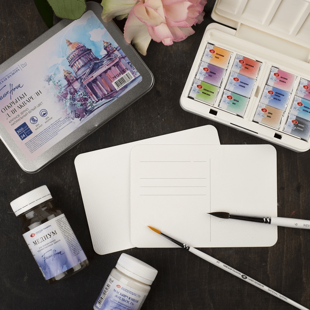 Набор для рисования акварелью «Белые ночи «Акварель №2» - 5