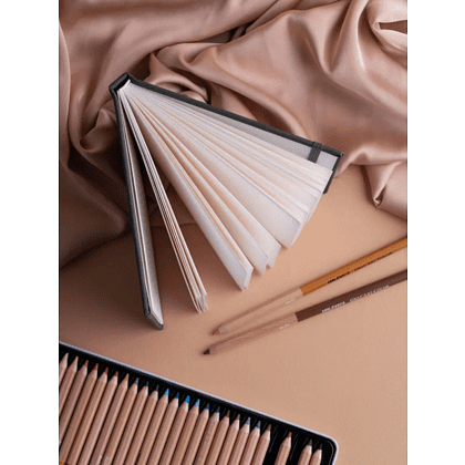 Скетчбук для графики "GrafArt white", 40 листов, А6, 160 г/м2, горизонтальный, серый - 3