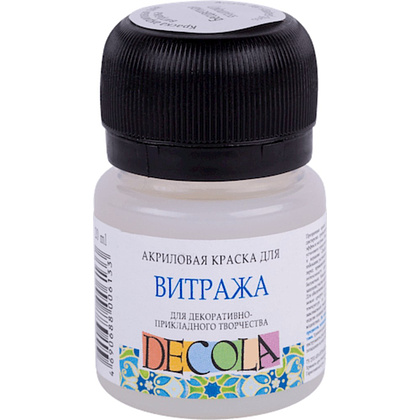Краска акриловая для витража "Декола", 106 бесцветная, 20 мл., банка