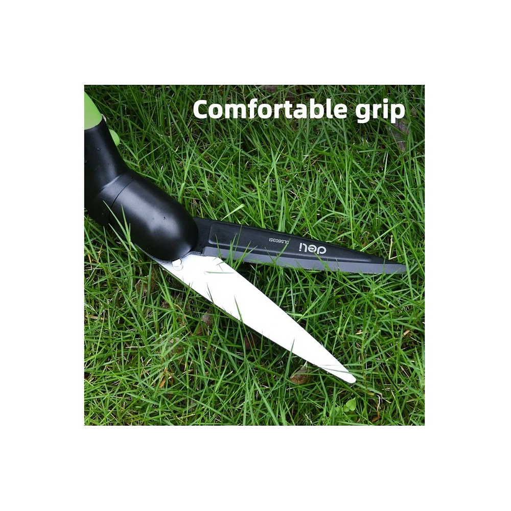 Ножницы газонные поворотные Deli GS EDL580351, пружина, тефлон, 340 мм., черный, зеленый - 17