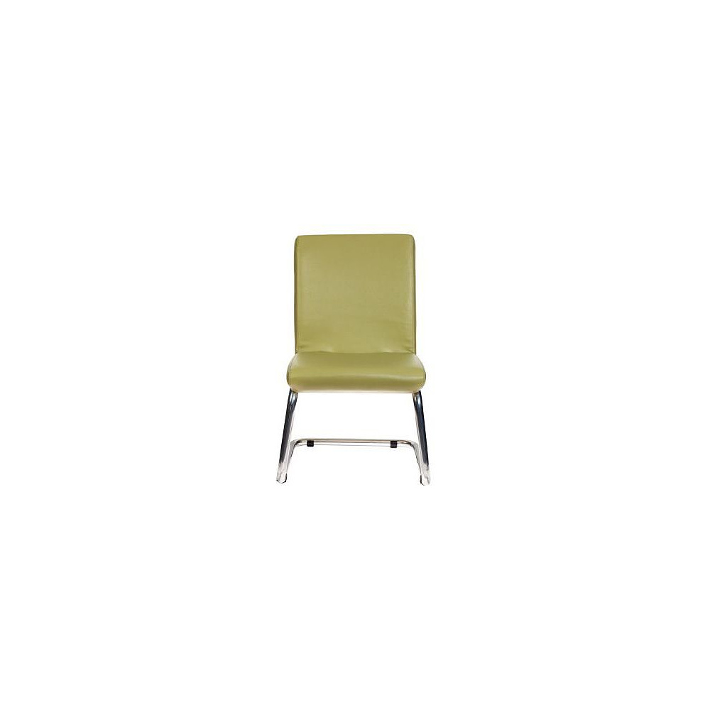Кресло на полозьях "Бюрократ CH-250-V", искусственная кожа, зеленый - 2