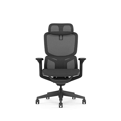 Кресло компьютерное SitZone E-JX-001А, сетка, пластик, черный - 2