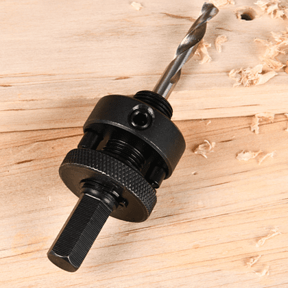 Адаптер для коронок Deli YS EDH-SKZ001-E1, с центрирующим сверлом,13-30 мм - 3