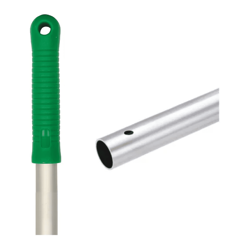 Ручка для МОПа алюминиевая, 130см, d=22мм, зеленый