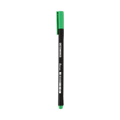 Ручка капиллярная "Sketchmarker Artist fine pen", 0.4 мм, зеленый