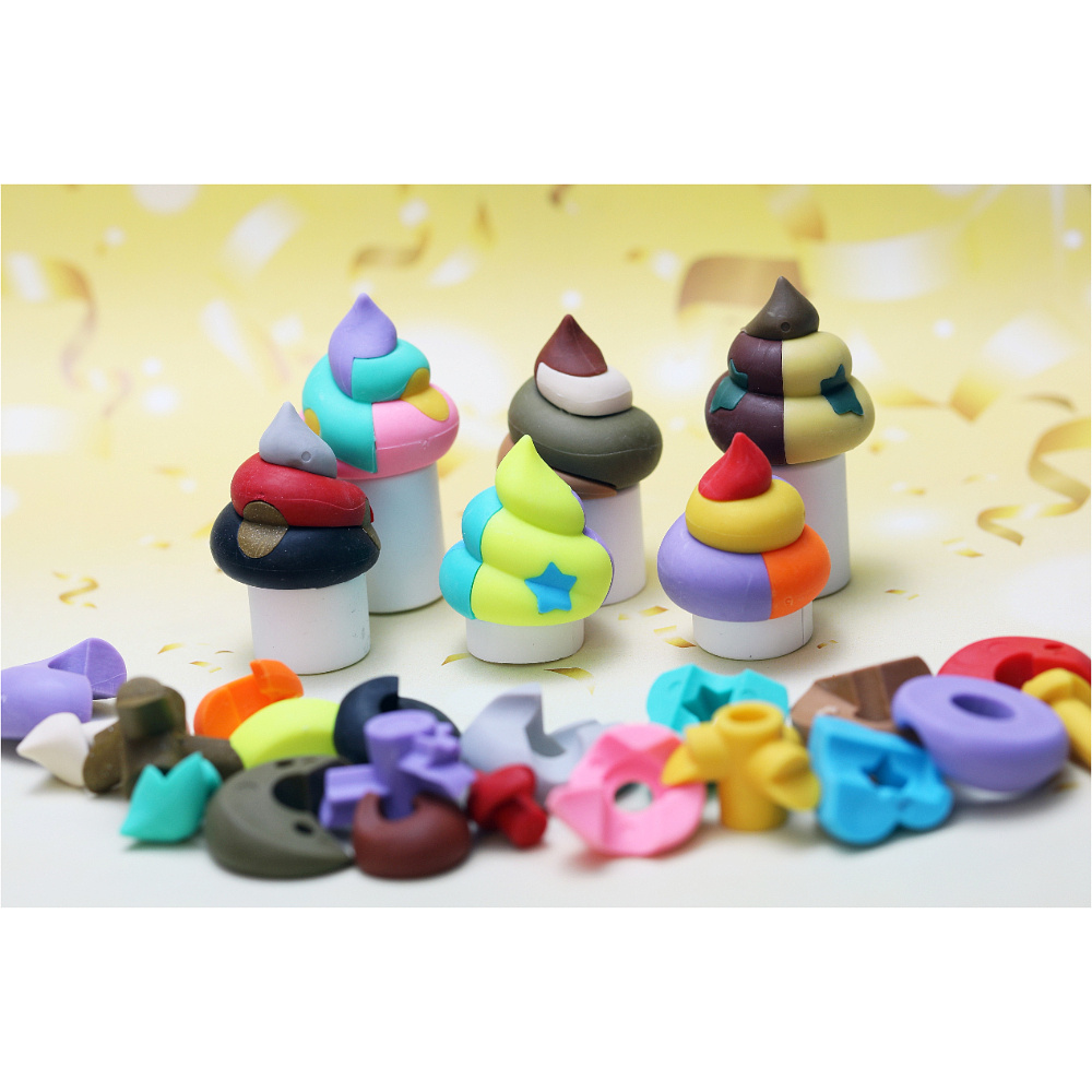 Ластик "IWAKO Puzzle Poop", 1 шт, ассорти - 5