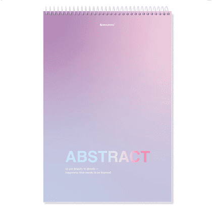 Блокнот "Abstract", А4, 80 листов, клетка, ассорти - 3