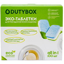 Средство для мытья посуды в посудомоечной машине "Dutybox", таблетки экологичные