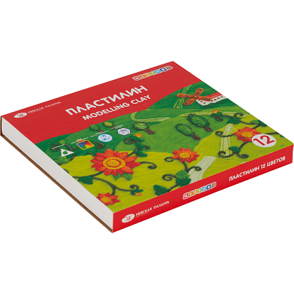 Пластилин "Цветик", 12 цветов - 3