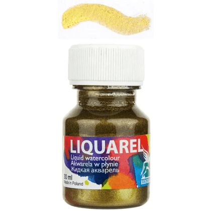 Акварель жидкая "Liquarel", 180 металлик золотой, 30 мл