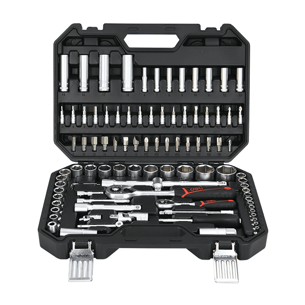 Набор инструмента 1/4", 1/2" Deli RS EDQ44094, 94 предмета