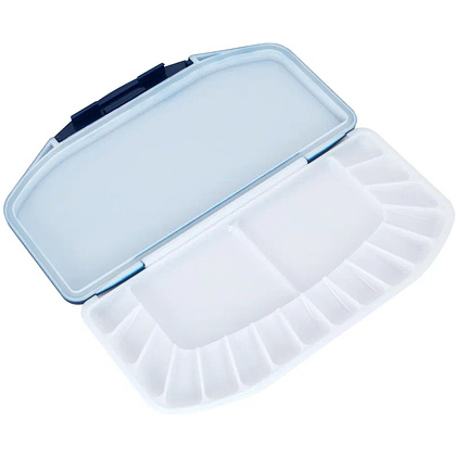 Палитра пластиковая "Белые ночи", прямоугольная, 16 ячеек, с крышкой - 4