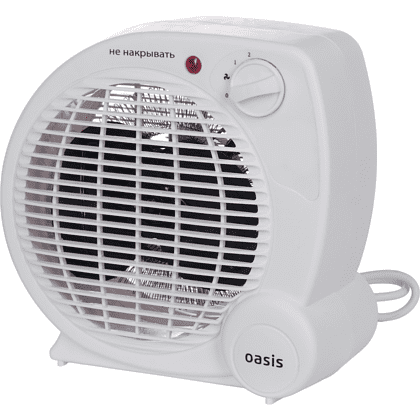 Тепловентилятор спиральный Oasis SG-20R, белый