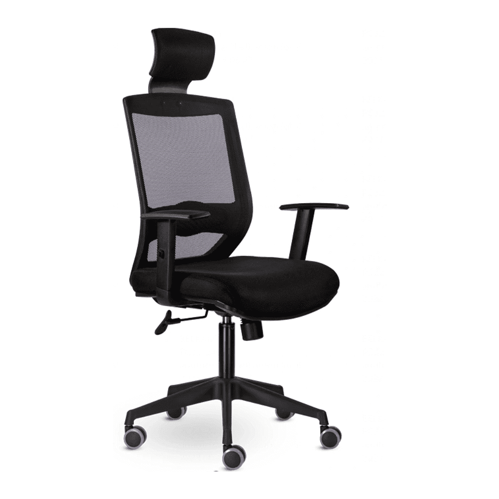 Кресло для руководителя "UTFC Гарвард СН-500", сетка, пластик, черный, -50%