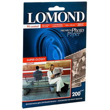 Фотобумага суперглянцевая ярко-белая для струйной фотопечати "Lomond"