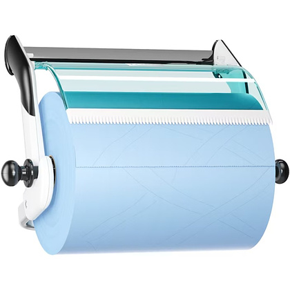 Диспенсер TORK для протирочных материалов, в рулонах, белый, голубой, W1, настенный - 3