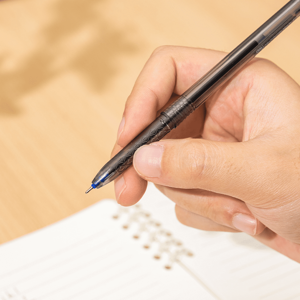 Ручка шариковая "Arrow", 0.7 мм, прозрачный, синий, стерж. синий - 4