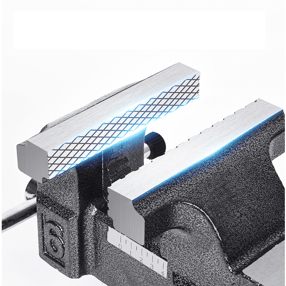 Тиски стальные Deli YS EDL2905Z, поворотные, с наковальней, 5"-125 мм - 5