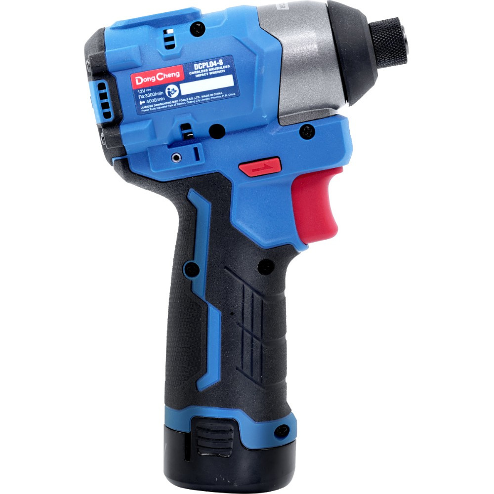 Аккумуляторный шуруповерт DongCheng DCPL04-8 (TYPE EK), 12 В, 140 Нм, 2 АКБ, 2 Ач, З/У 3 А - 5