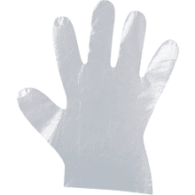 Перчатки полиэтиленовые одноразовые, 100 шт/упак, прозрачный