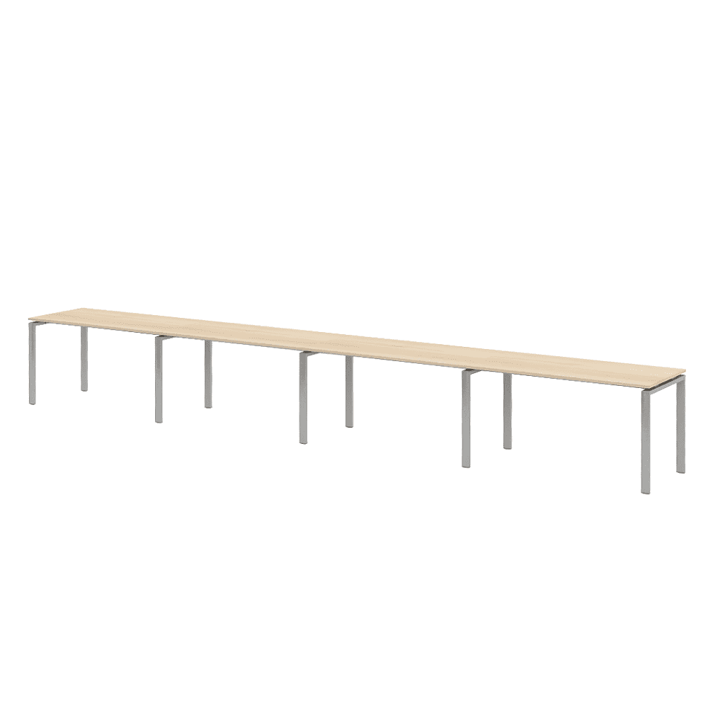 Коллекция Титан Бенч-система линейная на 4 рабочих места ТН316ТР-4х1+ТН316К-22, 6400х700х742