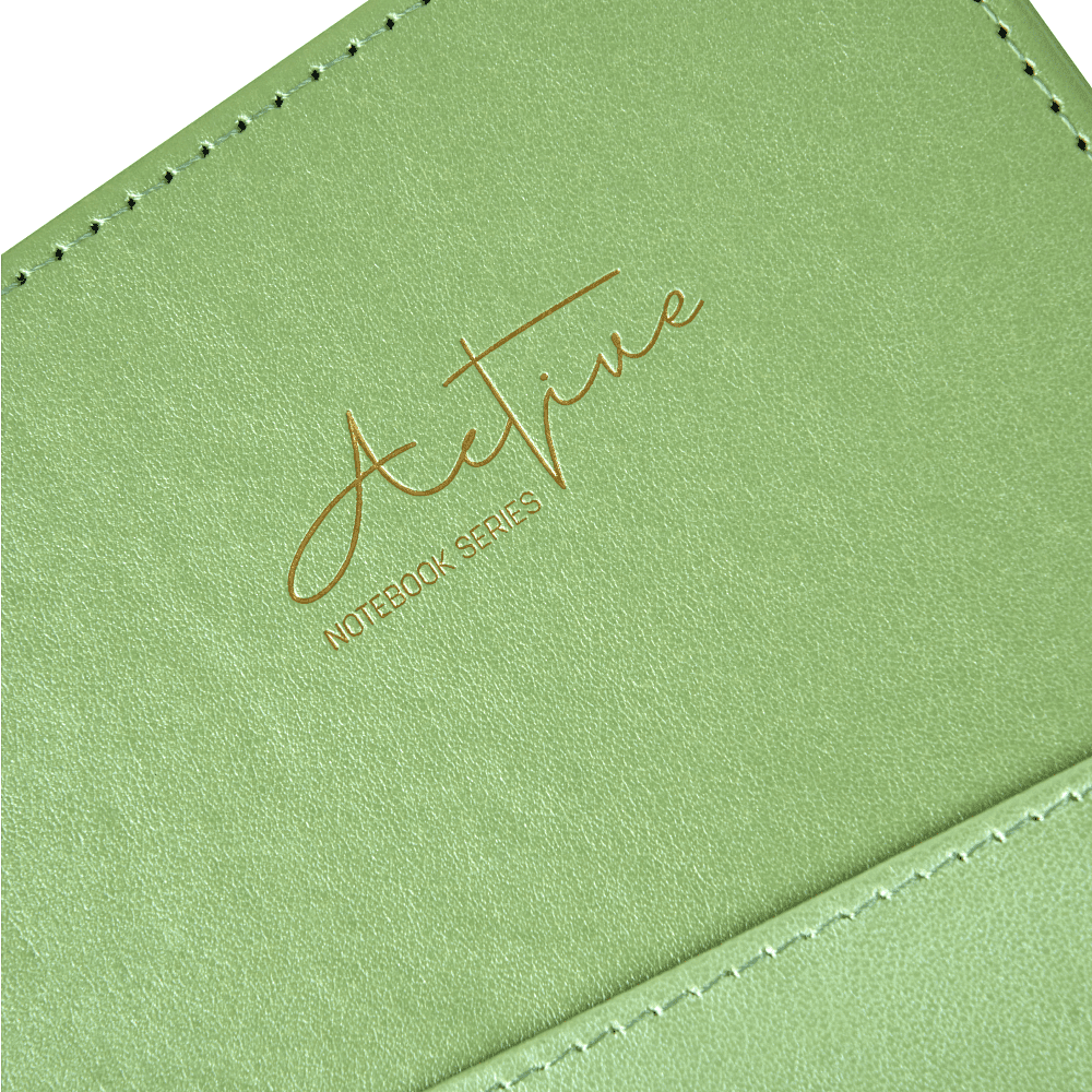 Блокнот "3223-10", А5, 80 листов, линейка, зеленый, -50% - 4