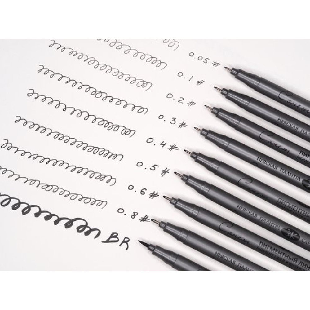 Ручка-лайнер "Сонет", 0,1 мм, черный  - 2