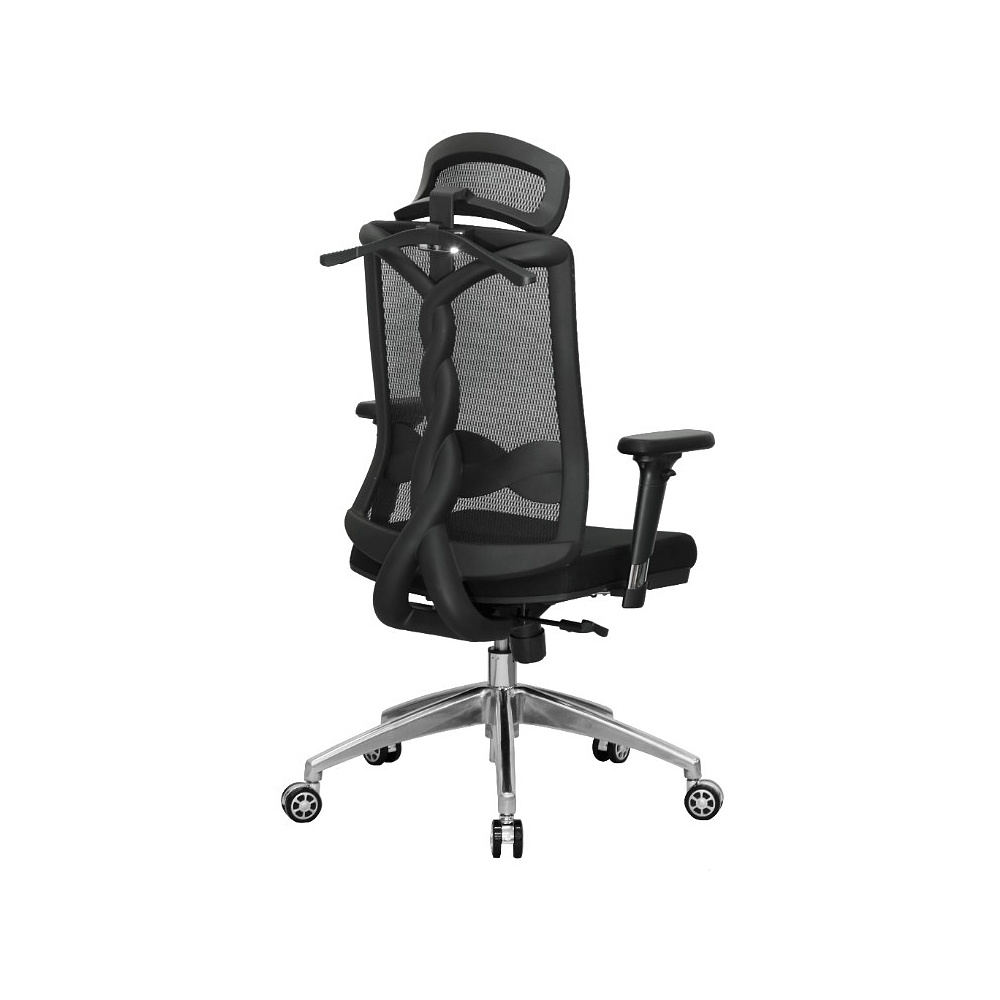 Кресло для руководителя EVOLUTION "FUSION Fabric", ткань, сетка, металл, черный - 6