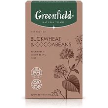 Чайный напиток "Greenfield Tisane Buckwheat&Cocoabeans", 20 пакетиков x 1.8 г, с гречихой и какао-бобами
