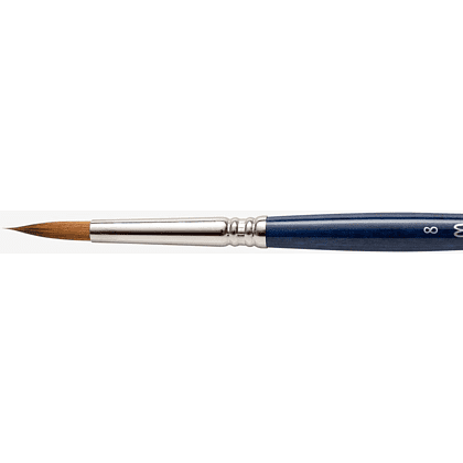 Кисть "Escoda Chronos", микс, круглая, на короткой ручке, № 8 - 2