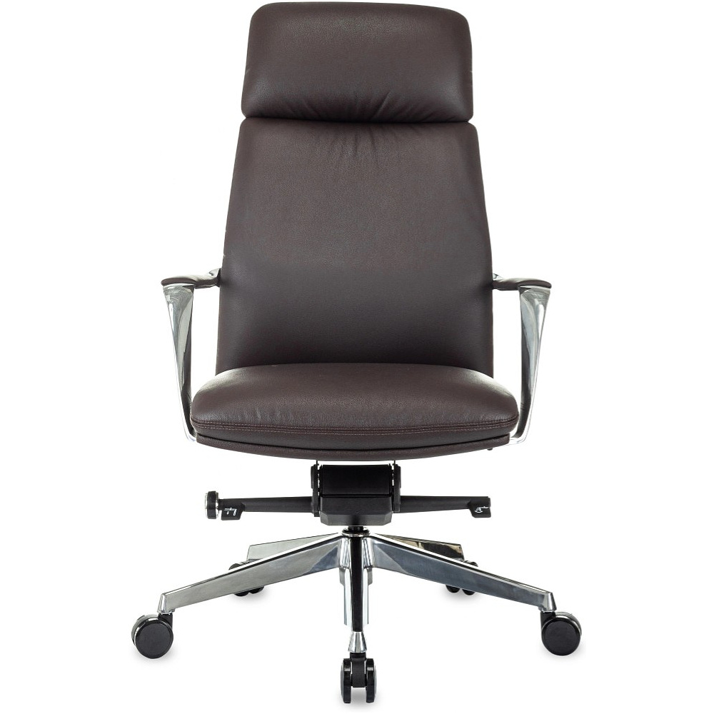 Кресло для руководителя Бюрократ VEGA, кожа, коричневый - 2