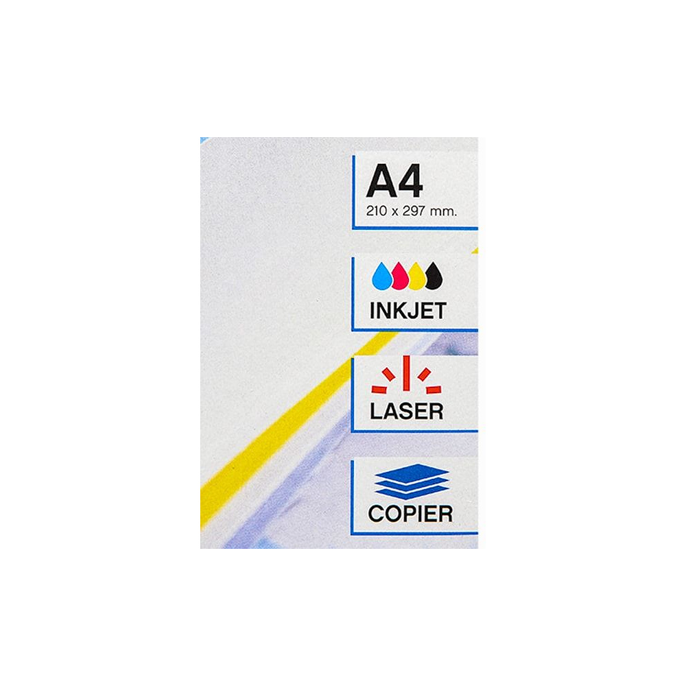 Самоклеящиеся цветные этикетки универсальные "Apli", 210x297 мм, 20 листов, 1 шт, желтый - 2