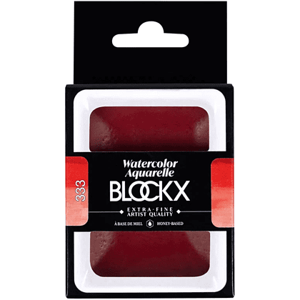 Краски акварельные "Blockx. Giant pan", 333 перилен красный, 18 мл., кювета