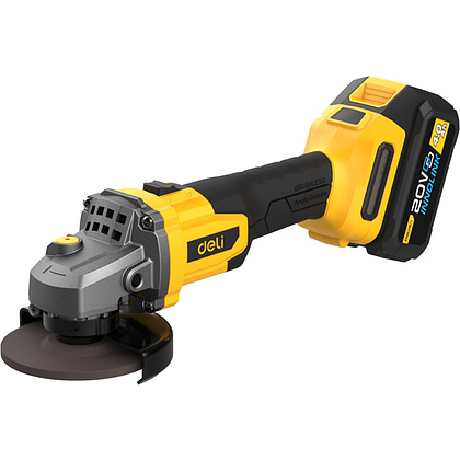 Угловая шлифмашина Deli YS EDC602 20 В, 125 мм, 2 АКБ, 4 Ач, сумка - 2