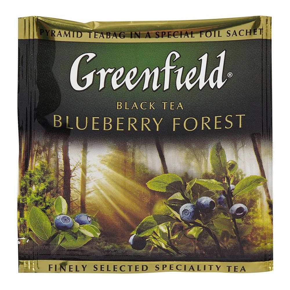 Чай "Greenfield" Blueberry Forest, 20 пакетиков x1.8 г, черный - 3
