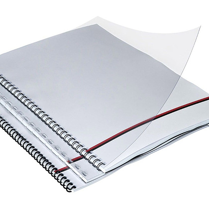 Обложка для переплета YesЛи, A4, пластик, 100 шт, дымчатый