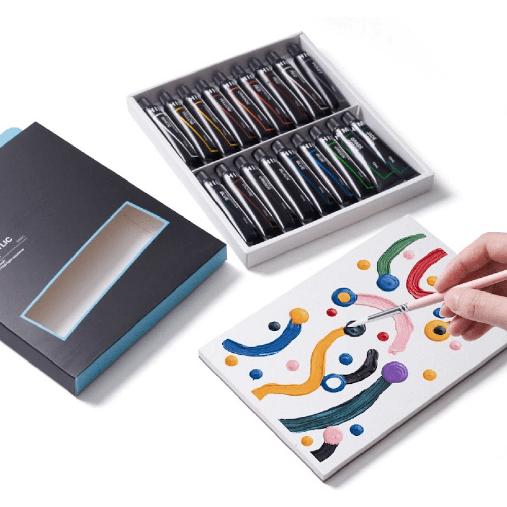 Краски акриловые "Himi.New vision", 18 цветов, тубы - 3