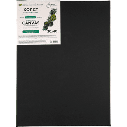 Холст на подрамнике "Ладога", 30х40 см, хлопок, среднее зерно