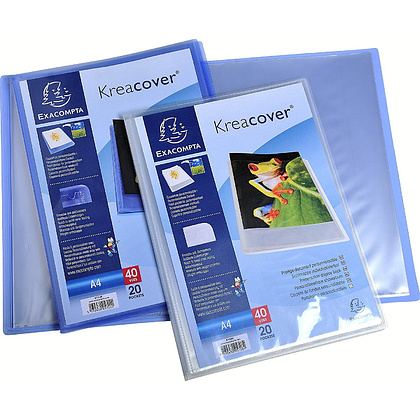 Папка с файлами "Kreacover", 20 карманов, синий - 2