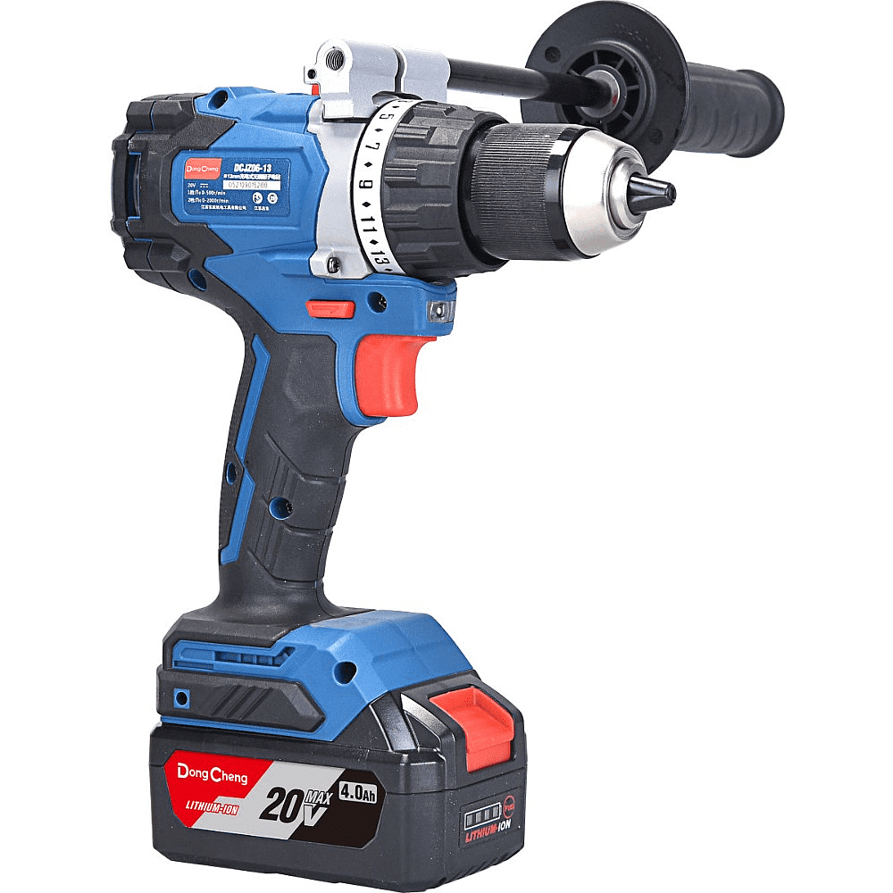 Аккумуляторная дрель-шуруповерт DongCheng DCJZ06-13 (TYPE FK), 20 В, без аккумулятора и зарядного устройства - 5