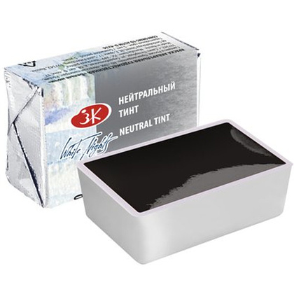 Краски акварельные "Белые ночи", 840 нейтральный тинт, кювета