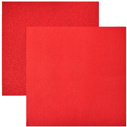 Салфетка из микроволокна прорезиненная, 250г/м2, 30х30см, 2шт/упак, красный