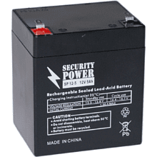 Аккумуляторная батарея Security Power SP 12-5 F2, 12 В, 5 Ач